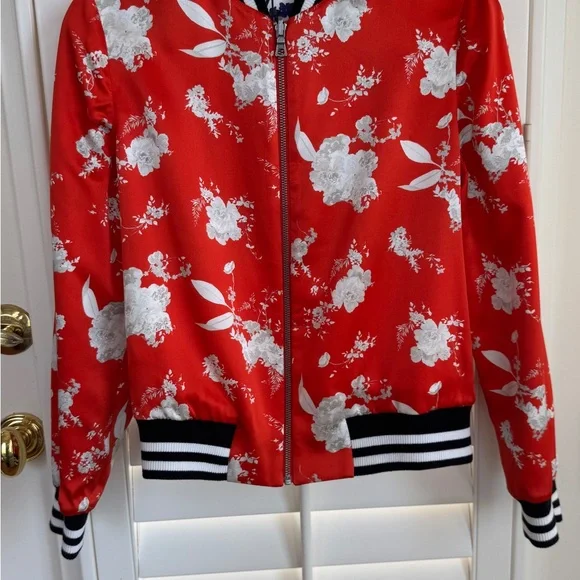 Alice + Olivia Silk Bomber